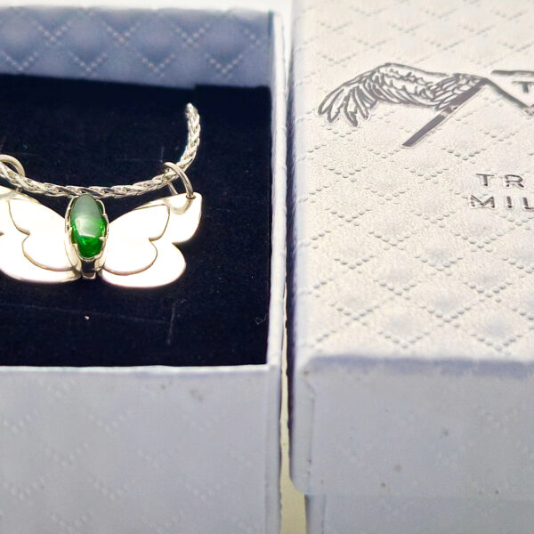 custom memorial butterfly pendant handmade UK
