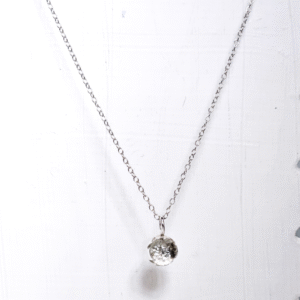 sterling silver and glass in ashes pendant
