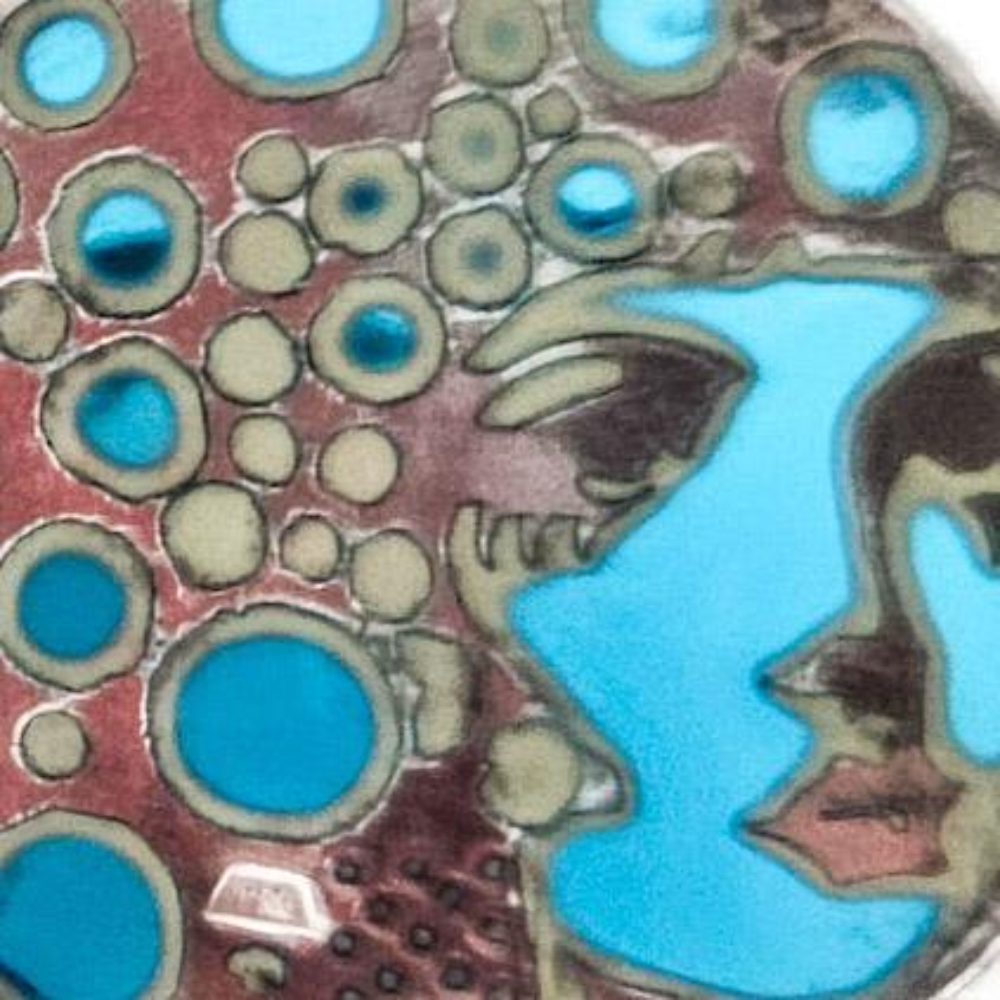 close up of sky blue grace face