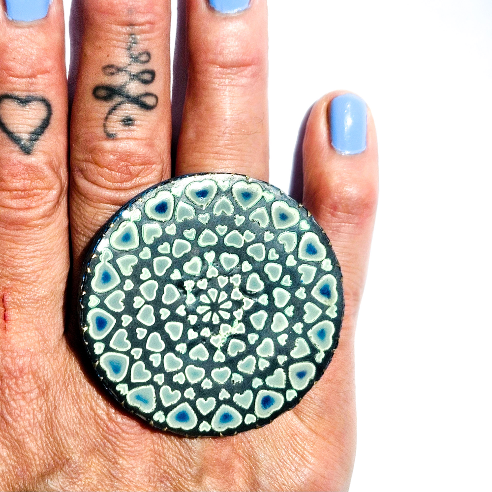 Celadon Heartbreaker Statement Ring - Image 5