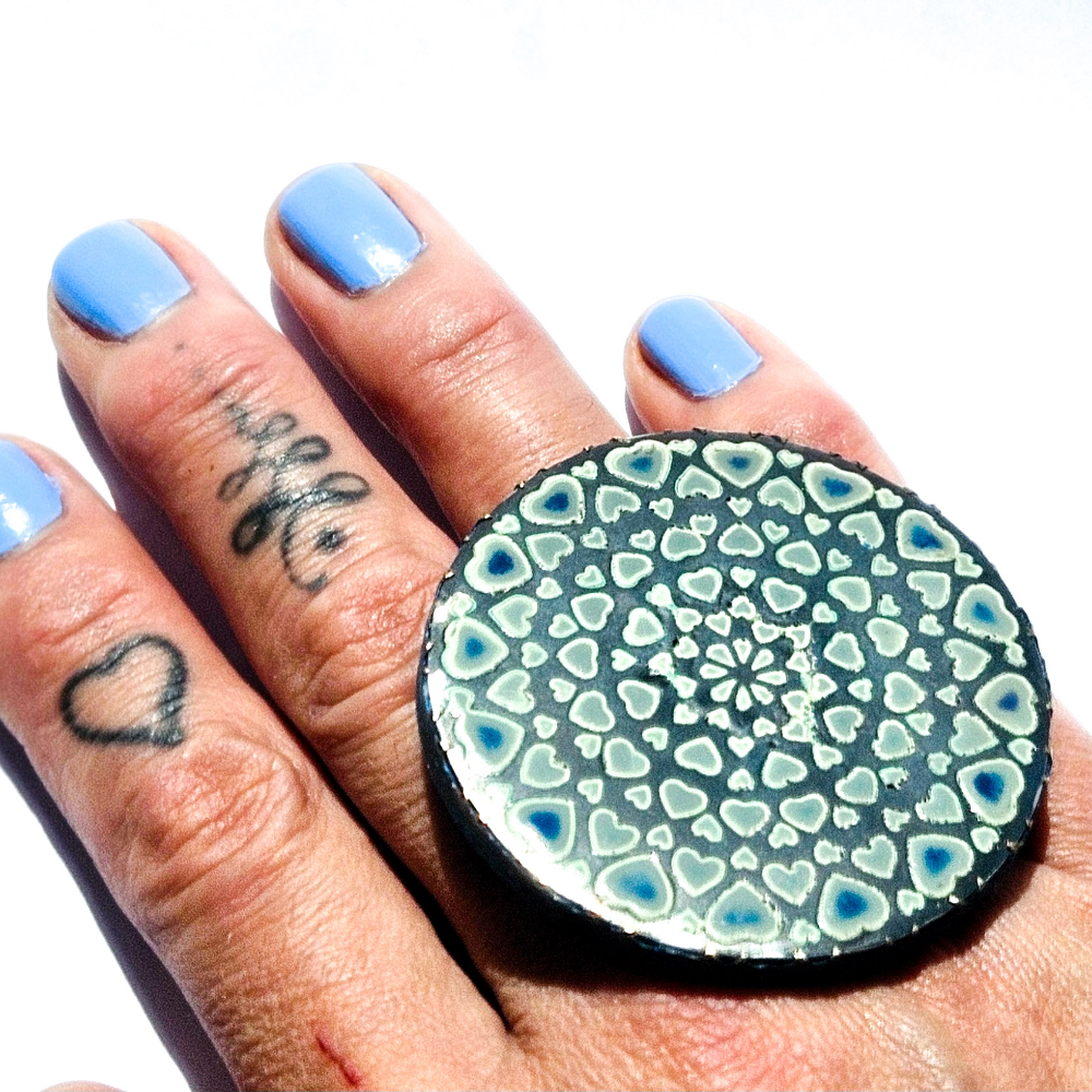 Celadon Heartbreaker Statement Ring - Image 3