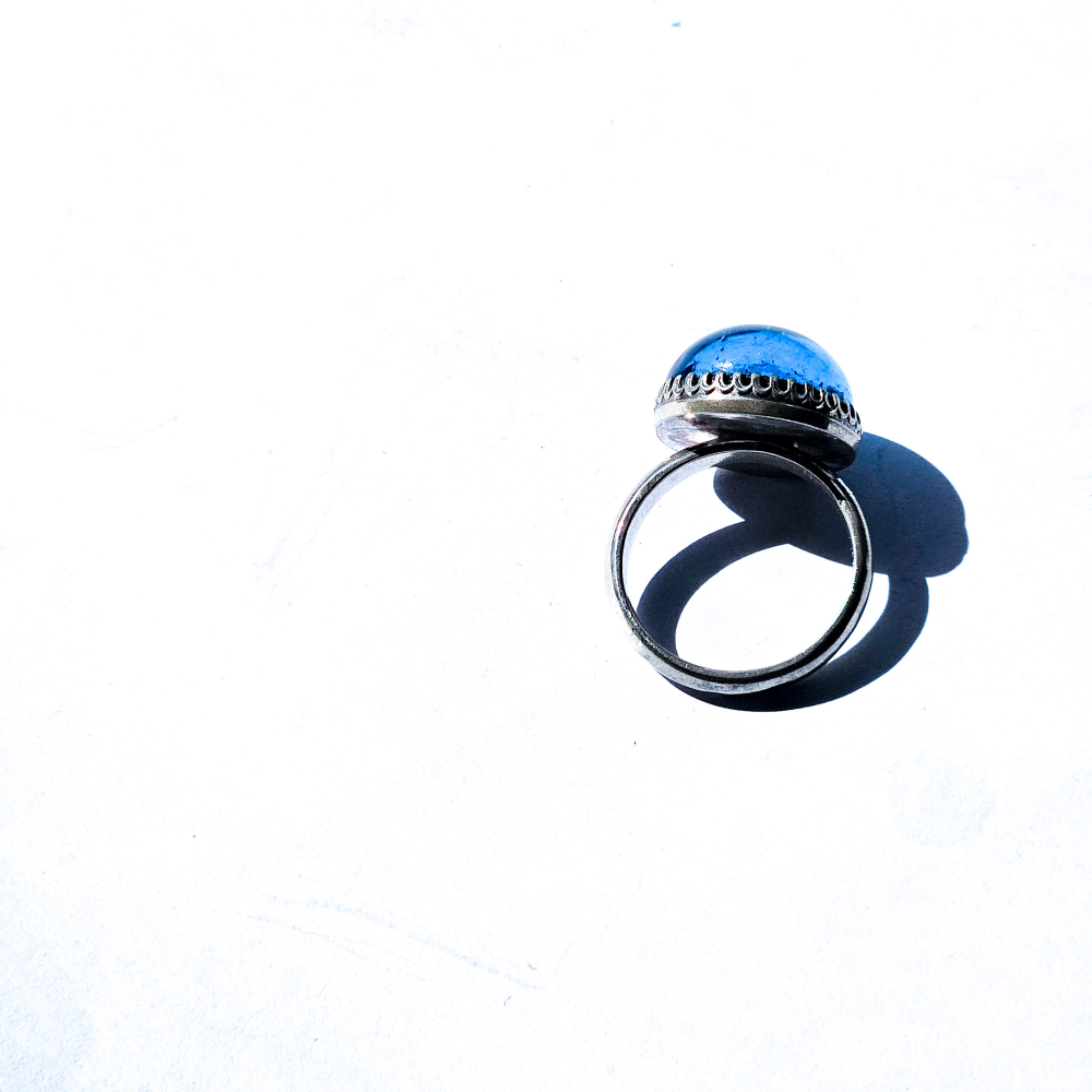 Crushed Candy Ring in Sapphire with Copper - Image 7