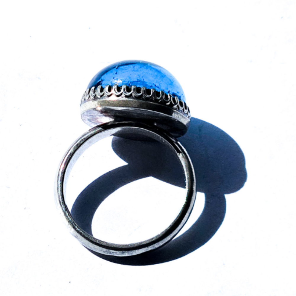 Crushed Candy Ring in Sapphire with Copper - Image 6