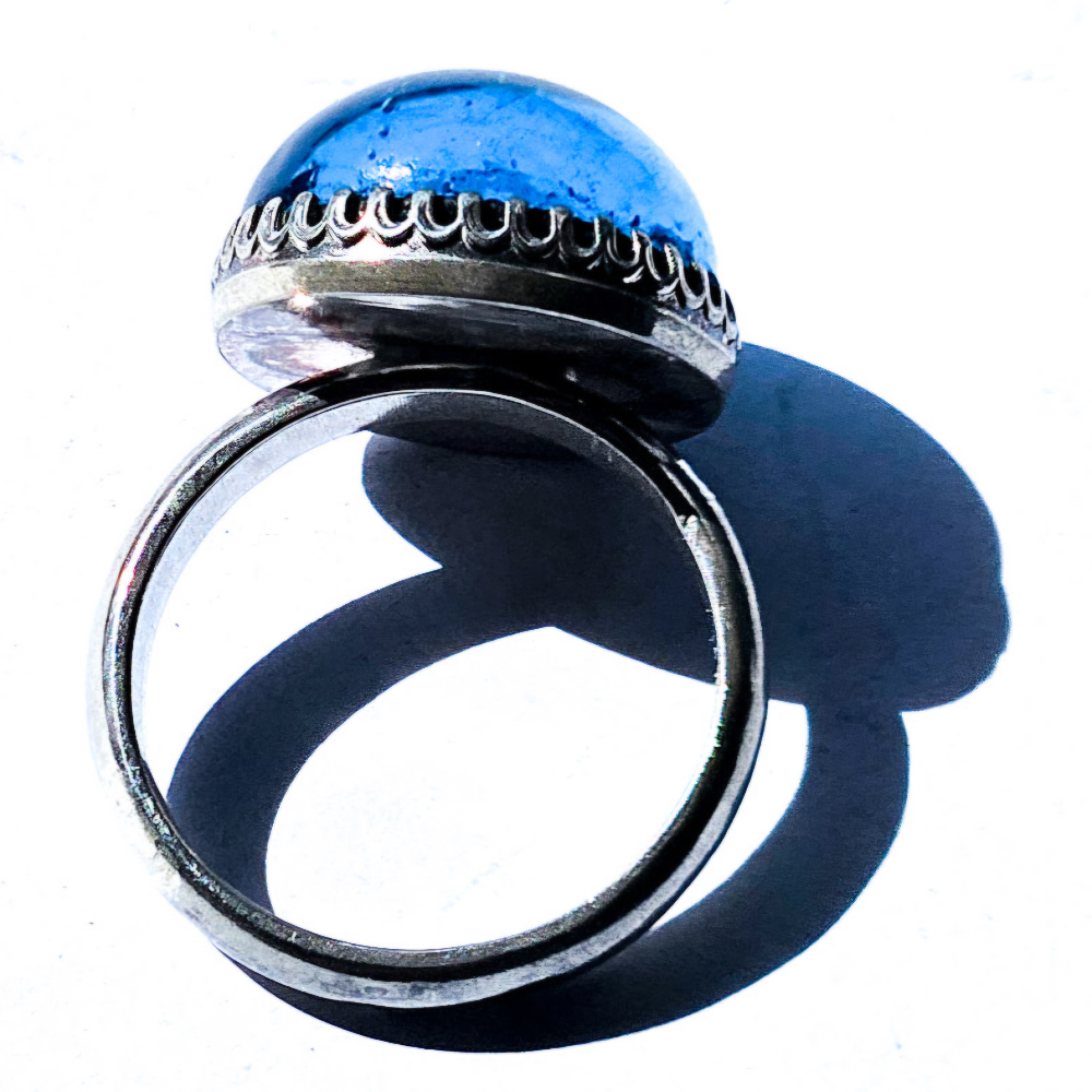Crushed Candy Ring in Sapphire with Copper - Image 4