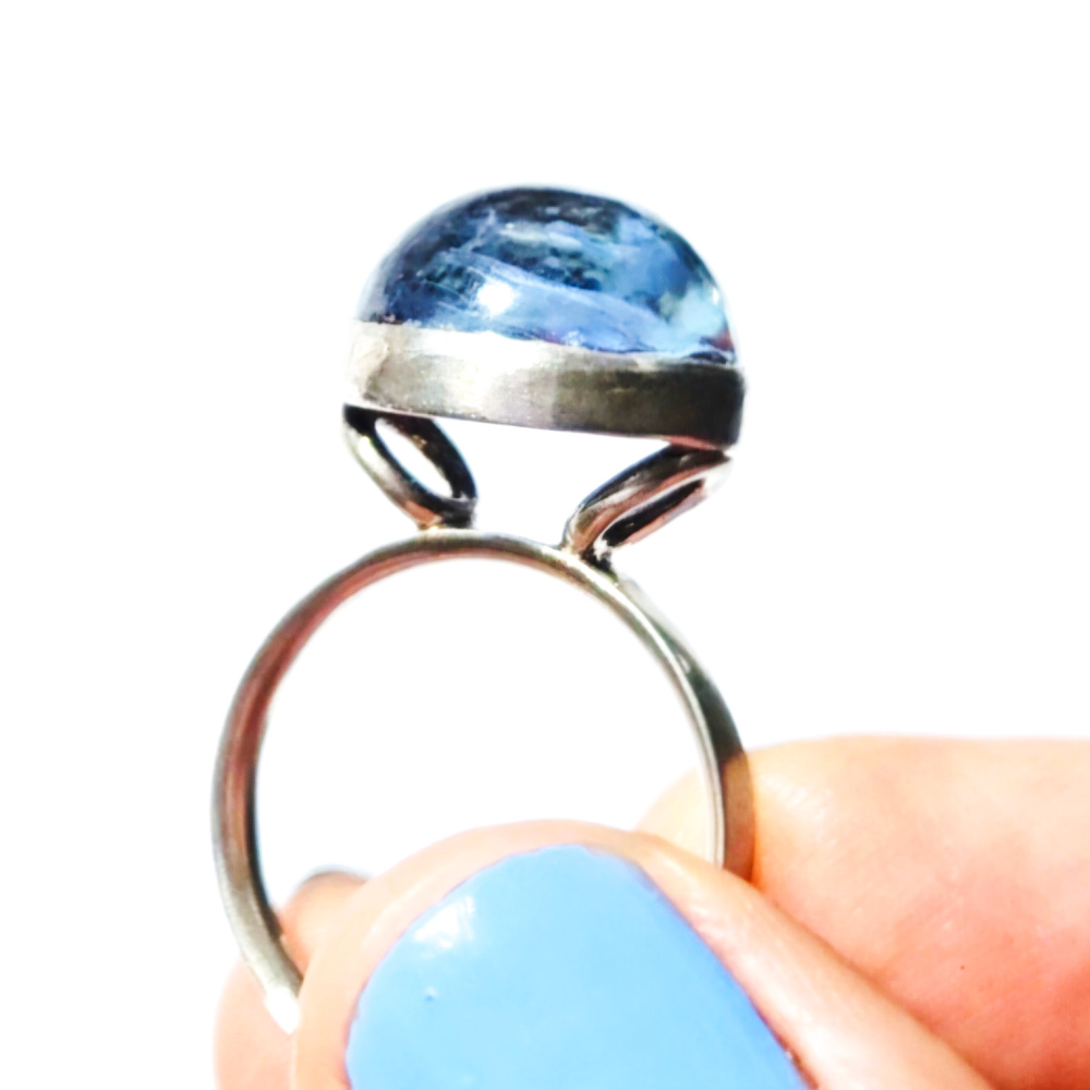 Crushed Candy Ring in Steel Blue with Copper - Image 6
