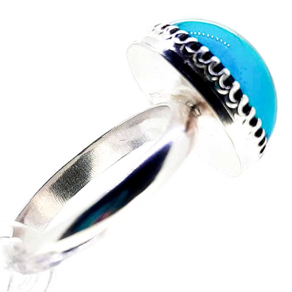 Crushed Candy Ring in Aegean Blue with Copper - Image 5