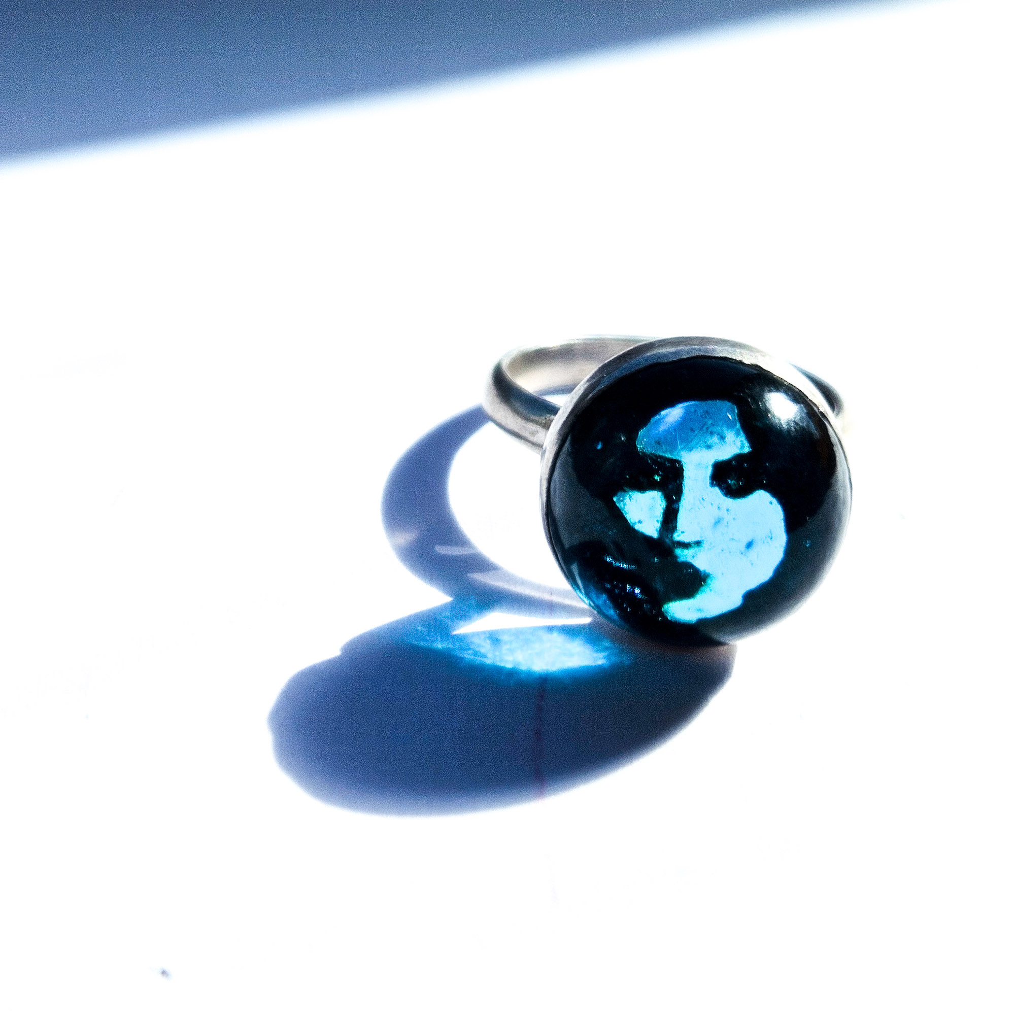 Crushed Candy Ring in Turquoise with Penny - Image 5