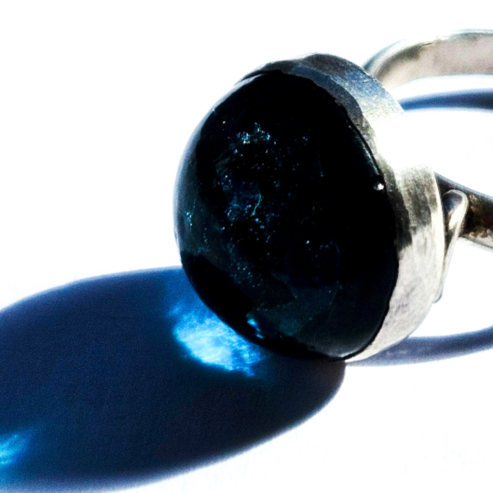 Crushed Candy Ring in Turquoise with Penny - Image 11