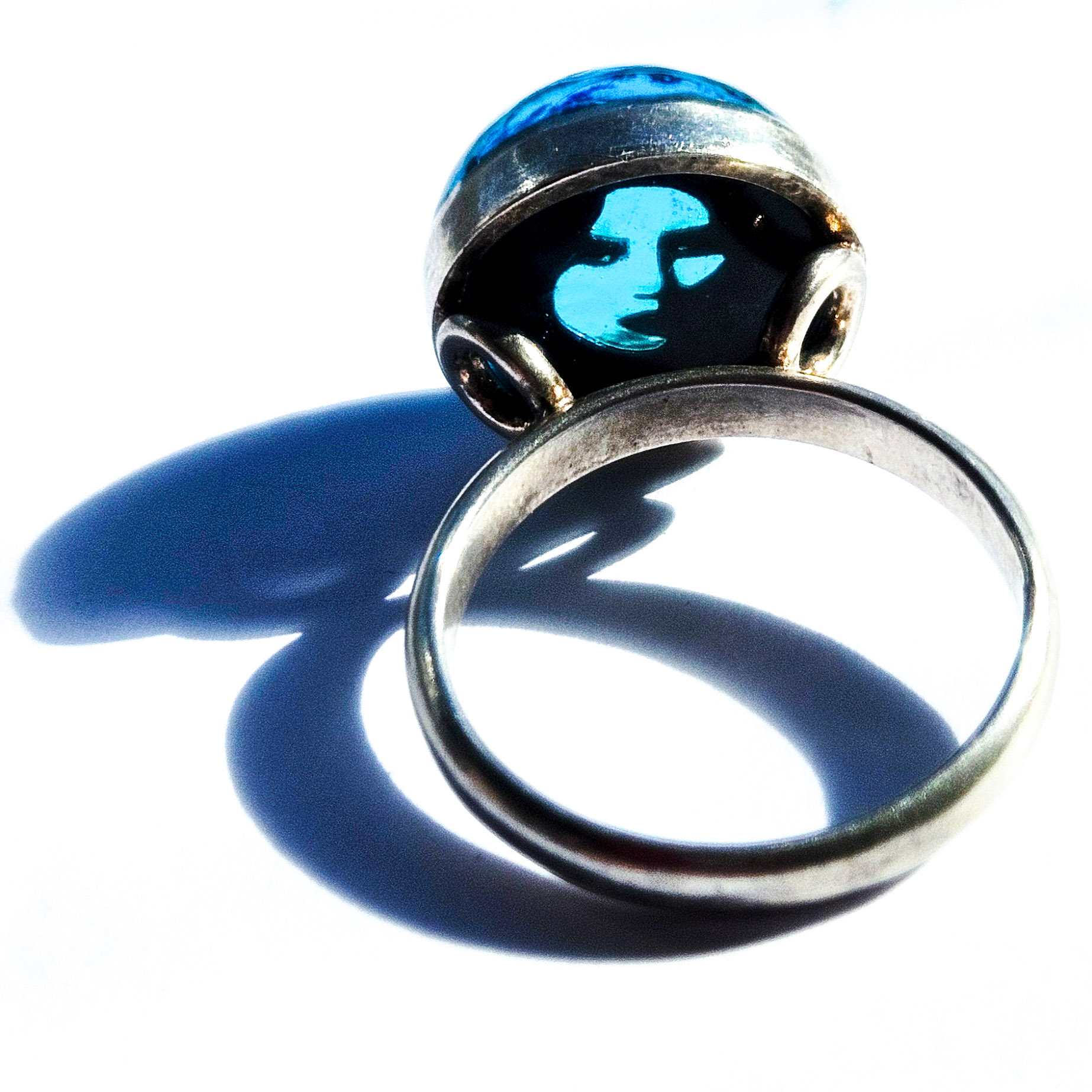 Crushed Candy Ring in Turquoise with Penny - Image 7