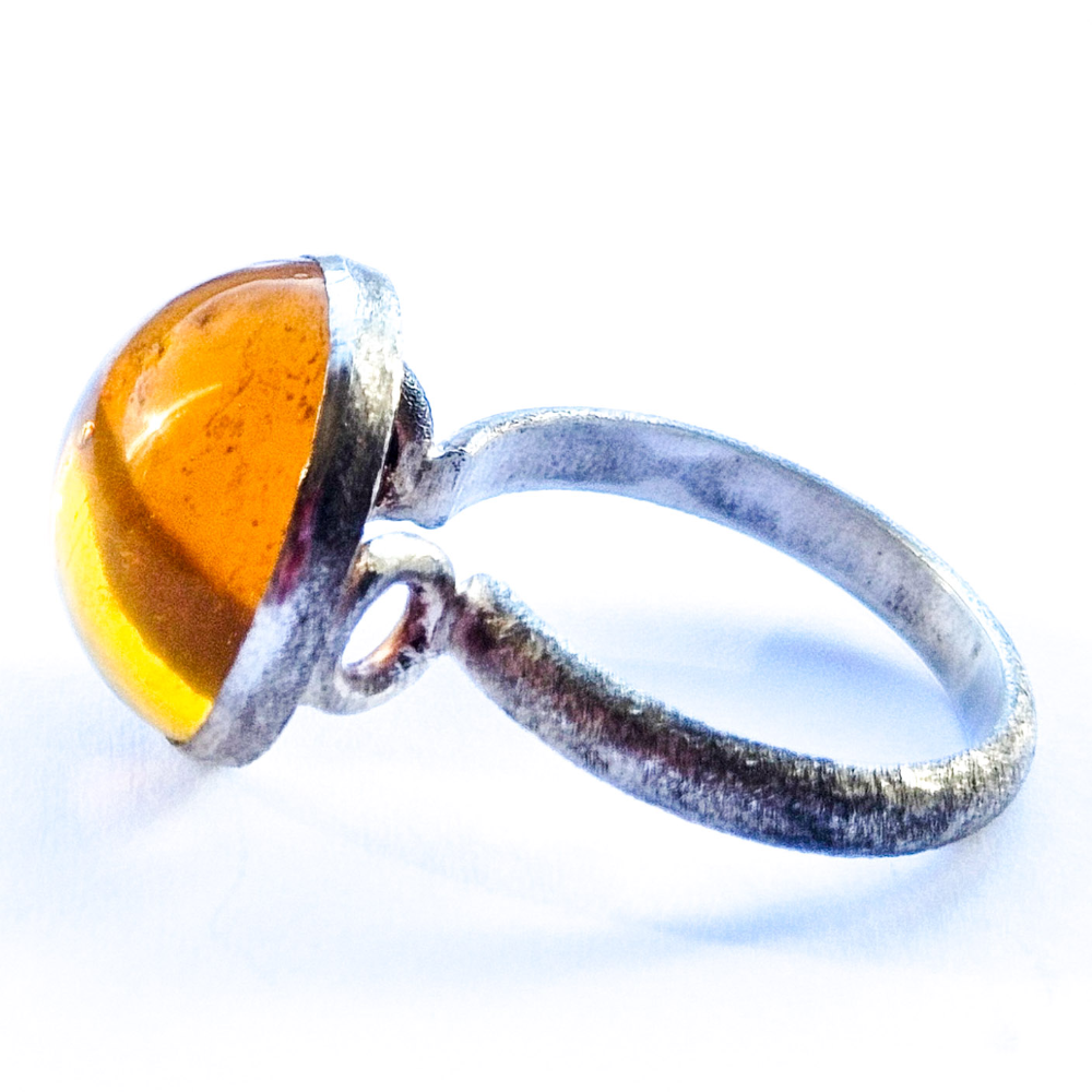 Crushed Candy Ring in Amber with Penny - Image 10