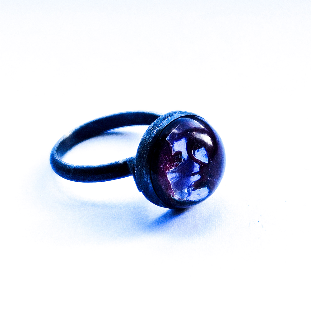 Crushed Candy Ring in Pale Purple with Shirley, Oxidised - Image 12