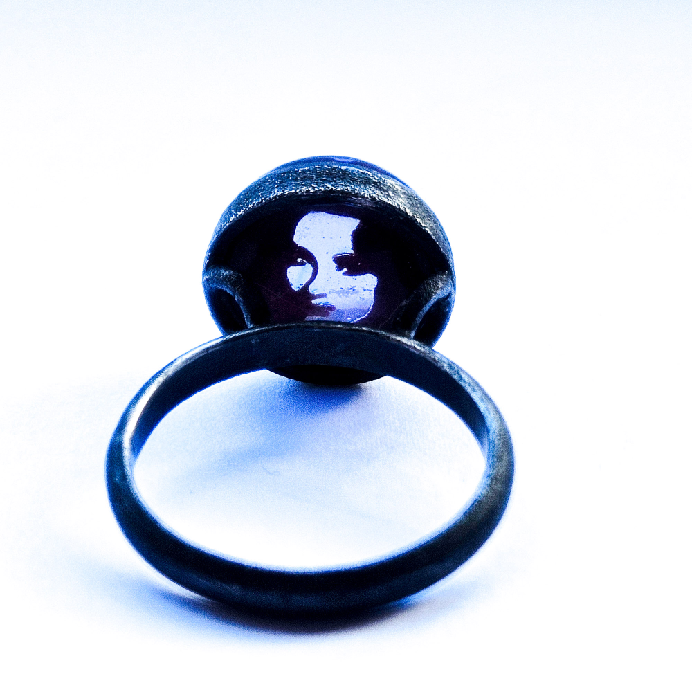 Crushed Candy Ring in Pale Purple with Shirley, Oxidised - Image 13