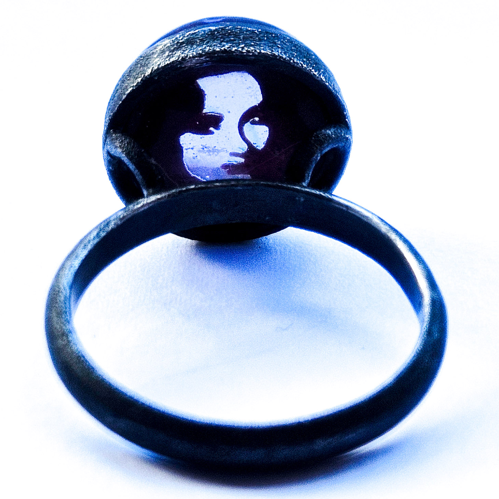 Crushed Candy Ring in Pale Purple with Shirley, Oxidised - Image 7