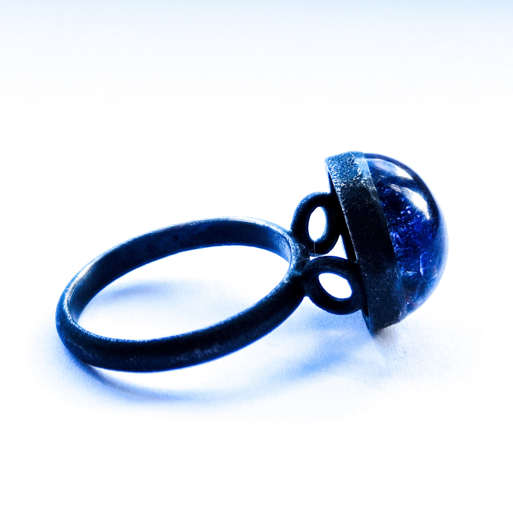 Crushed Candy Ring in Pale Purple with Shirley, Oxidised - Image 9