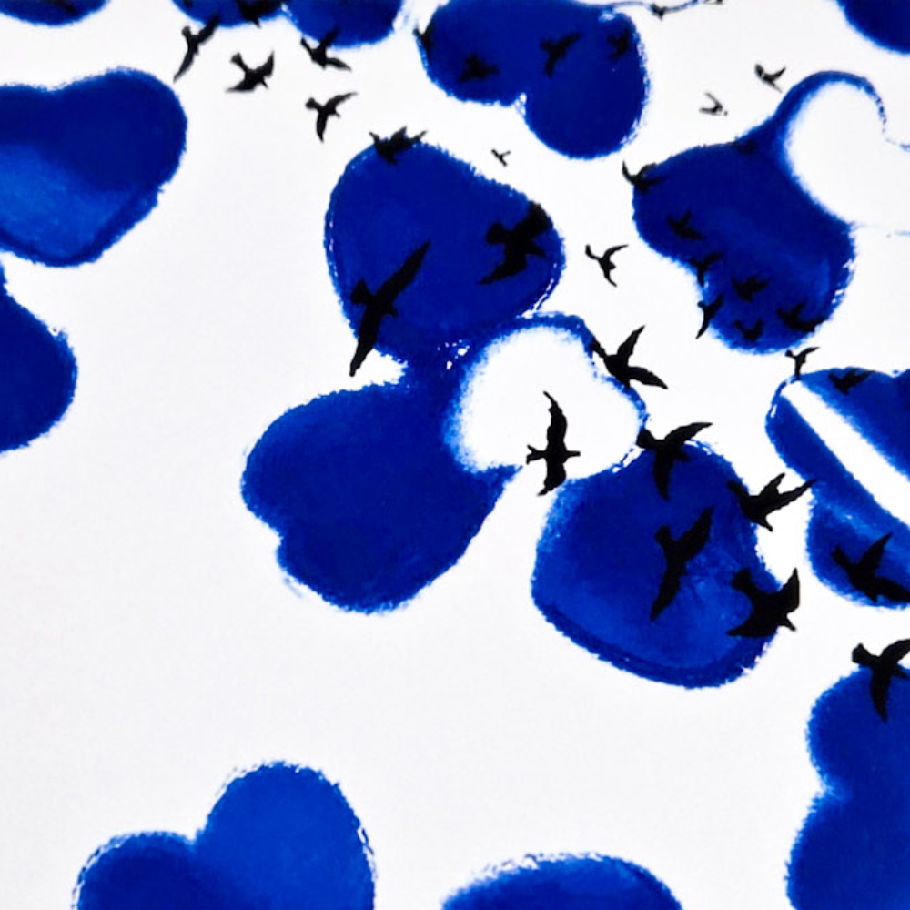 Lovely Day Art Card in Blue - Image 2