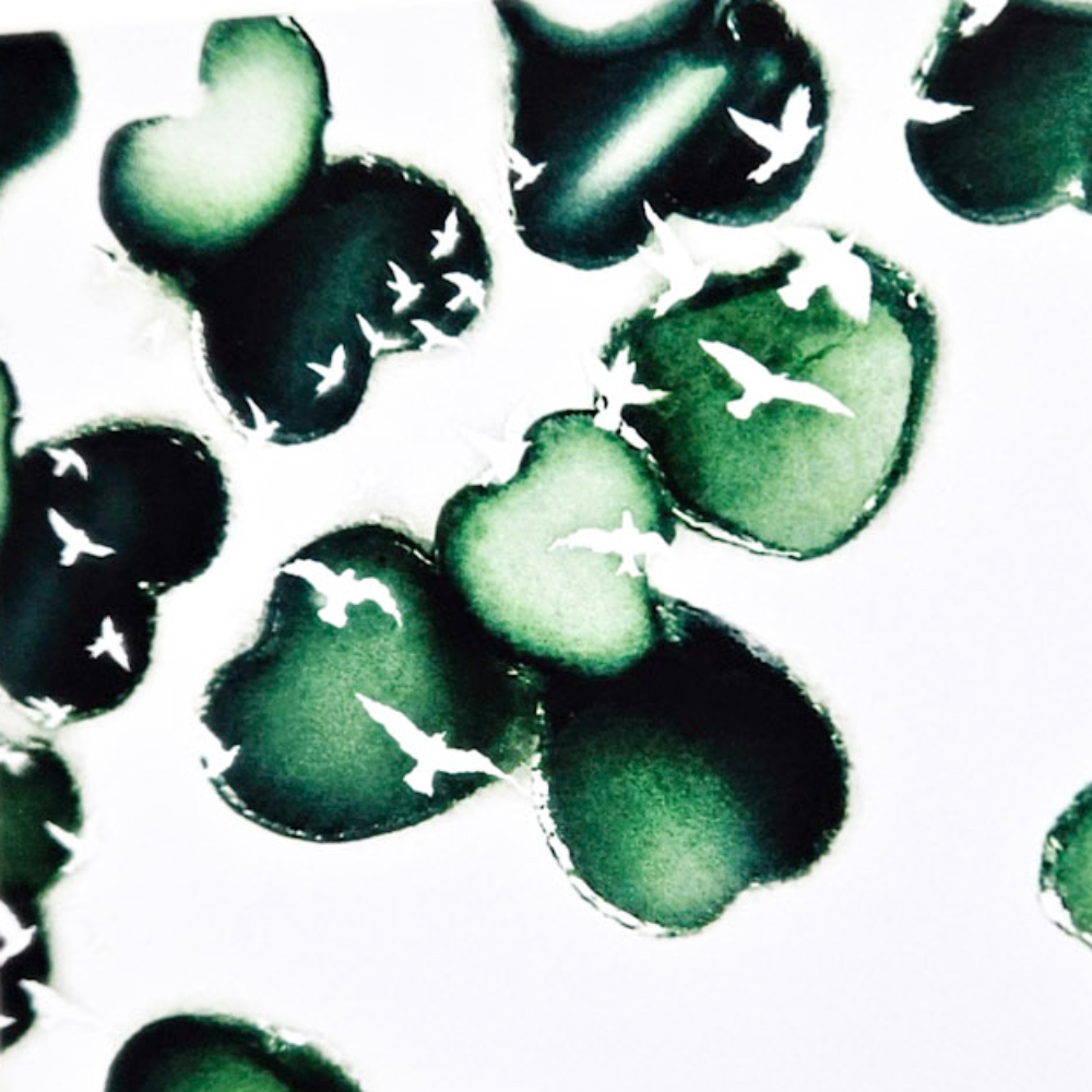 Lovely Day Art Card in Green - Image 2