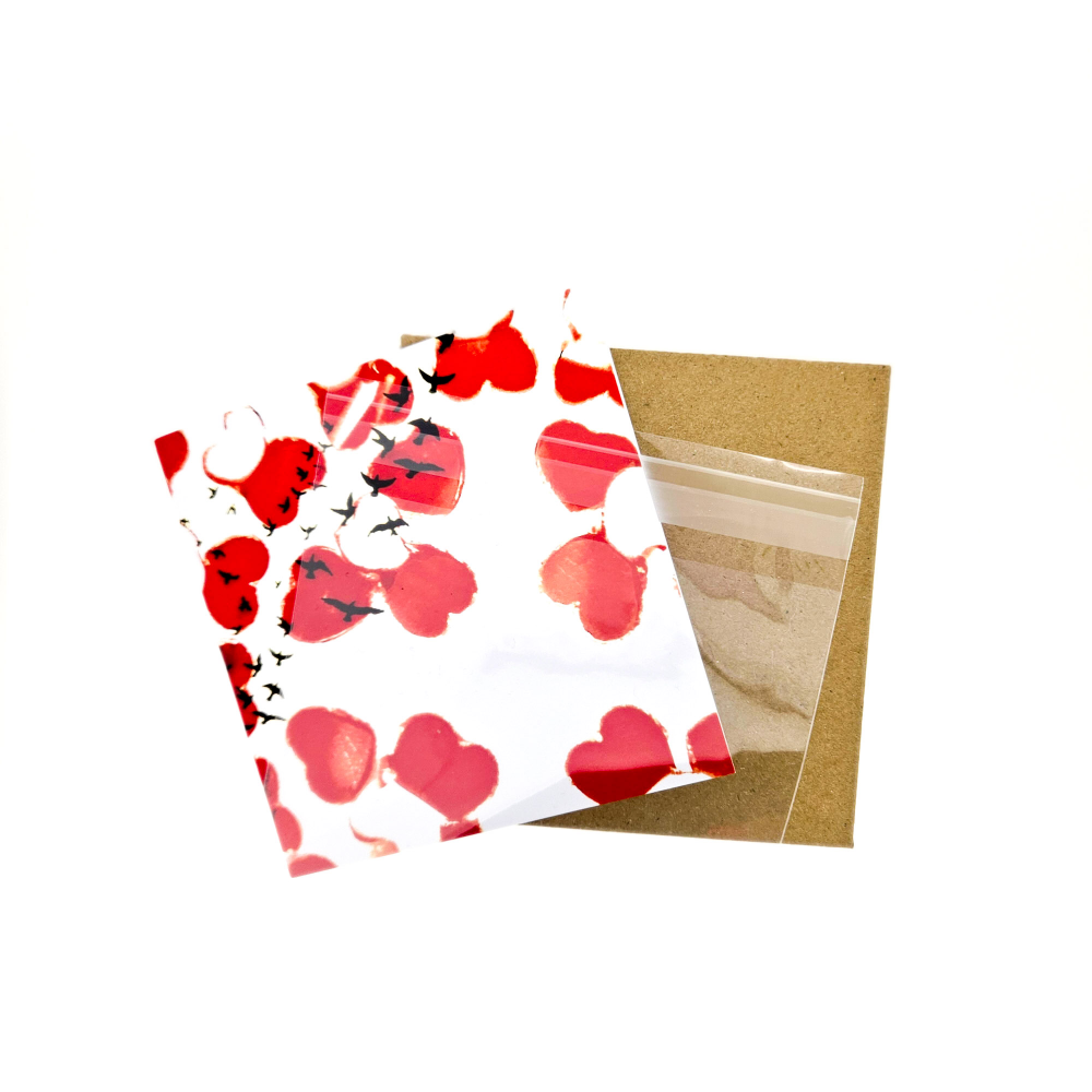 Pack of 4: Lovely Day Art Cards (Four Colours) - Image 3