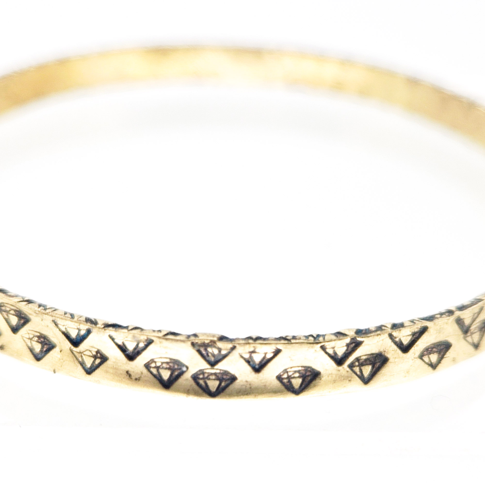 Lovestruck Matrix Bangle — Highlighted Patina - Image 3
