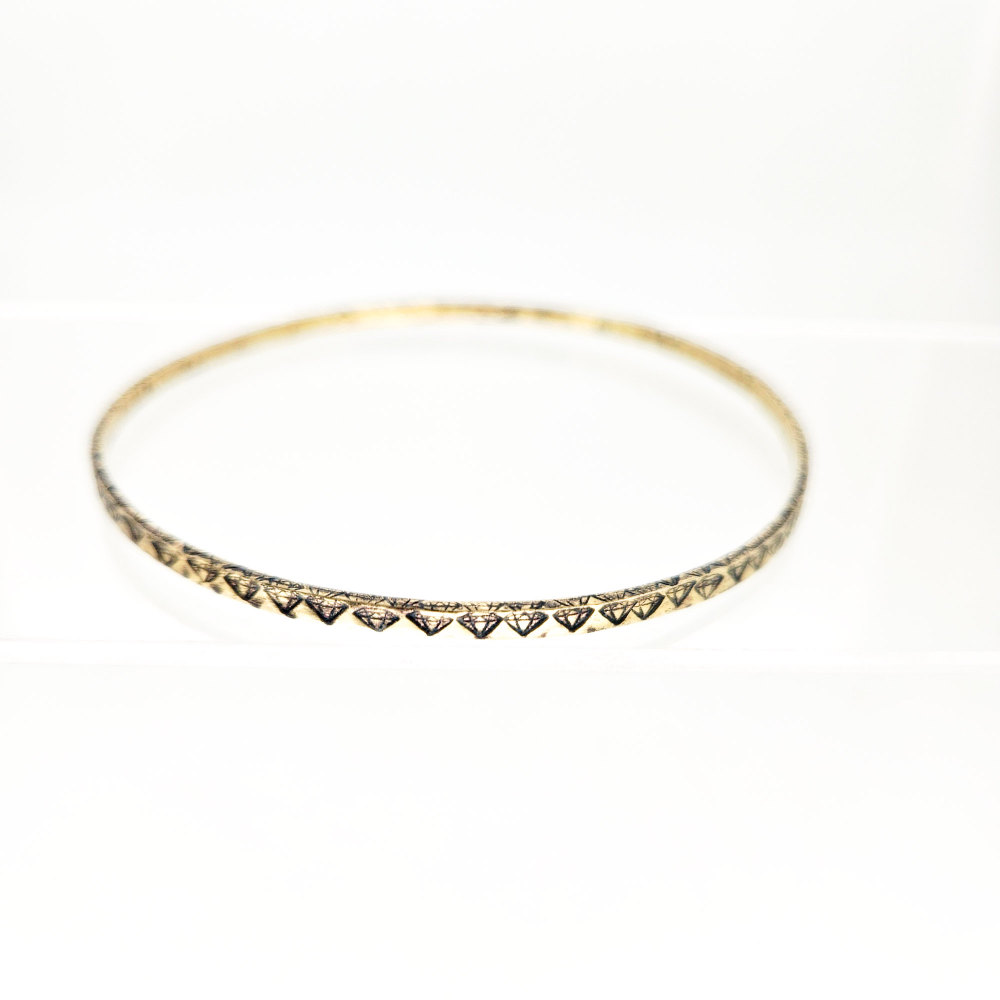 Lovestruck Matrix Bangle — Highlighted Patina - Image 2