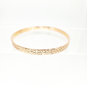 Lovestruck Siren Bangle - Raw Brass