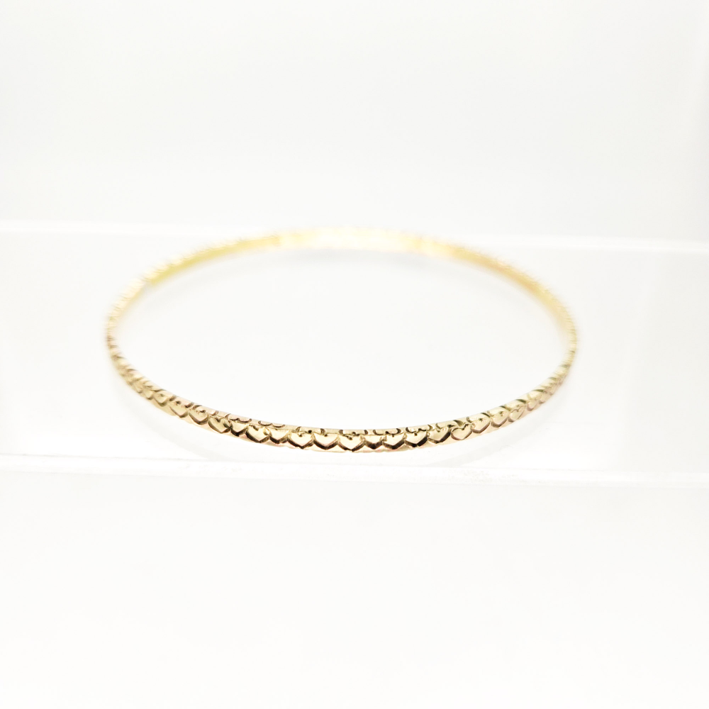 Lovestruck Siren Bangle - Raw Brass - Image 5