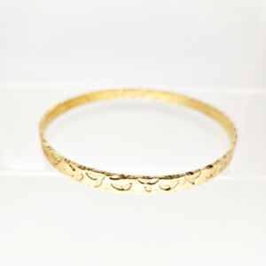 Lovestruck Love Tether Bangle- Raw Brass