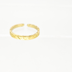 Lovestruck Matrix Ring — Raw Brass