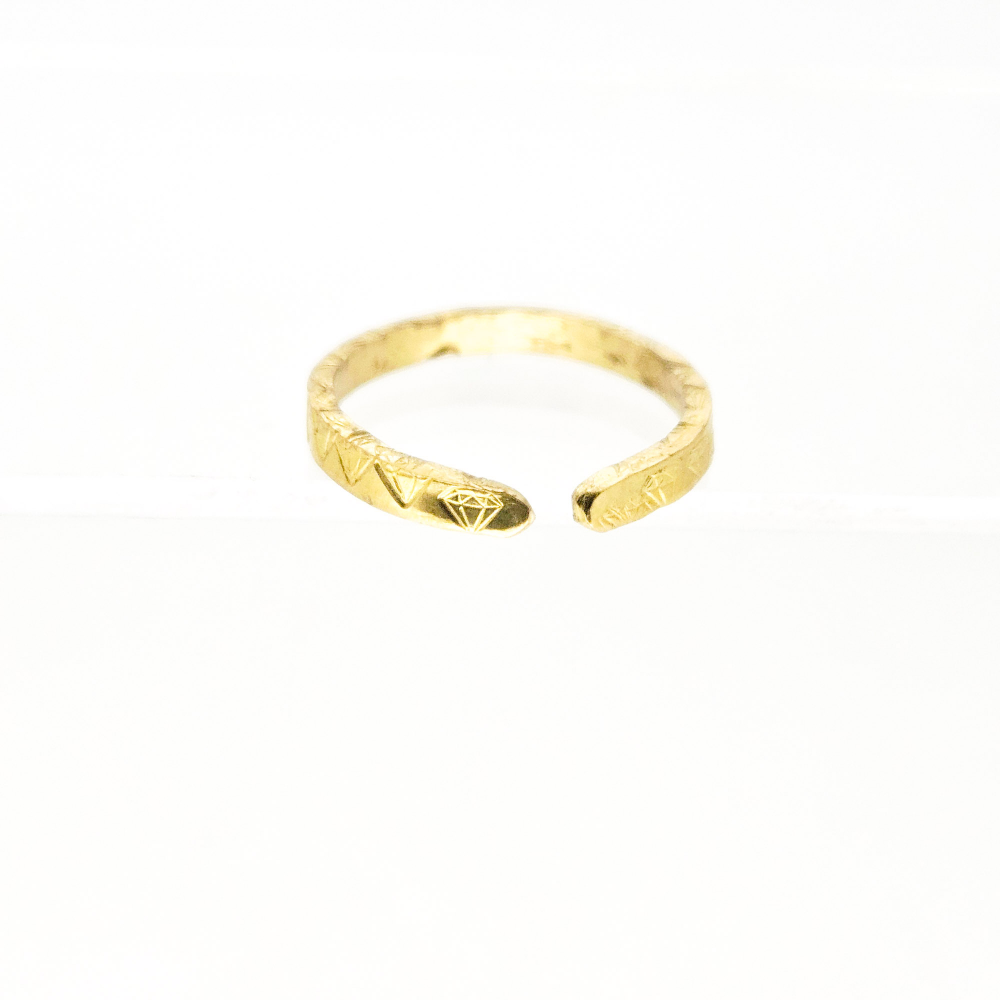 Lovestruck Matrix Ring — Raw Brass - Image 2