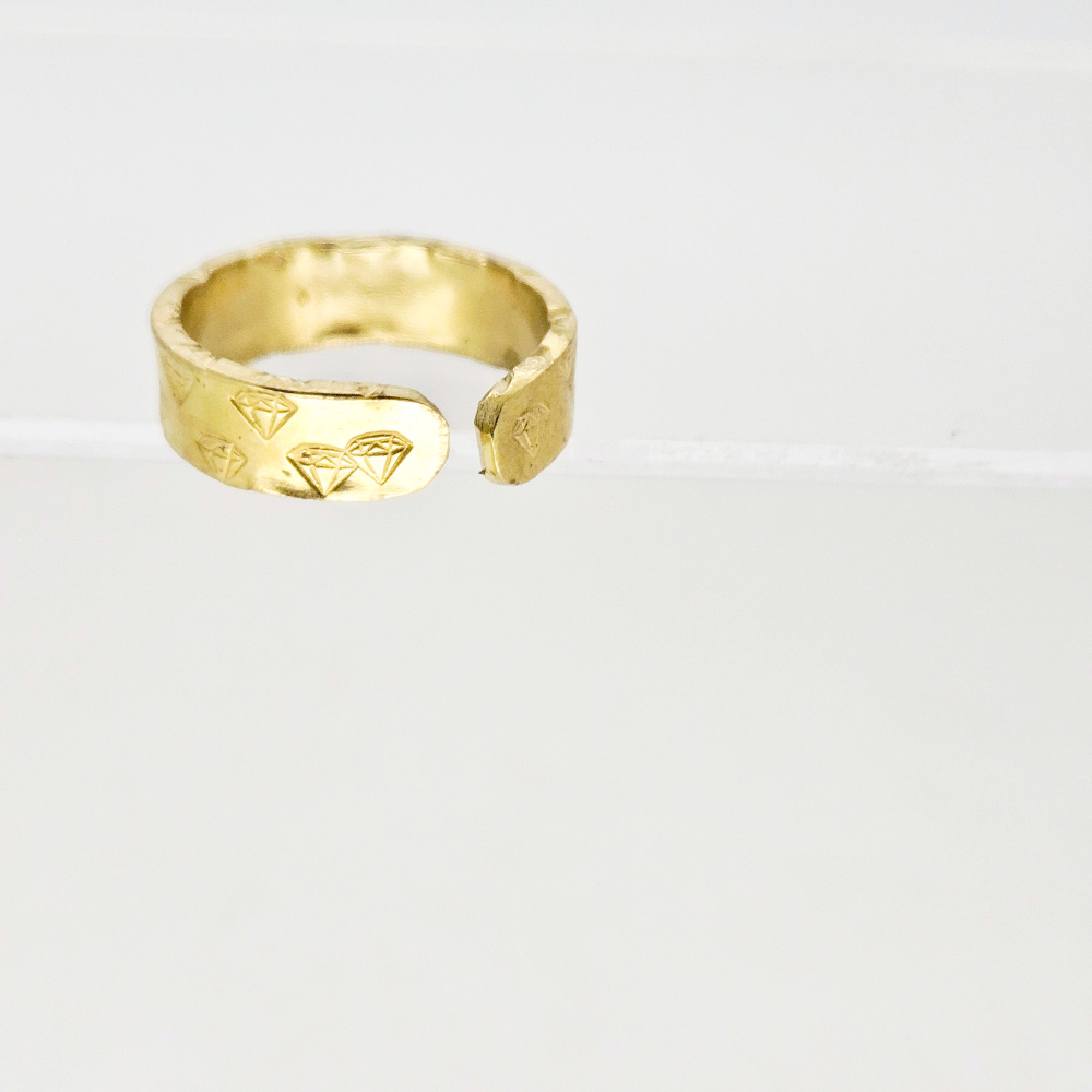 Lovestruck Matrix Ring — Raw Brass - Image 8